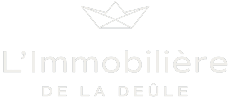 Logo Immobilière de la Deule Blanc