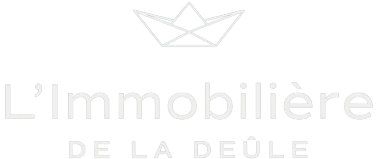 Logo Immobilière de la Deule Blanc